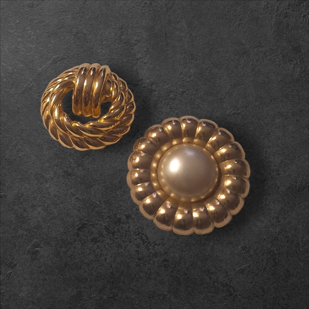 Vintage Elegant Gold-Tone Clips CLOTHING SHOE CLIP